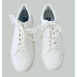 Zara White Sneakers Casual‎ Comfy Everyday Shoes Size 7